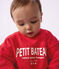 Sweatshirt bébé en coton à motif POMPIER