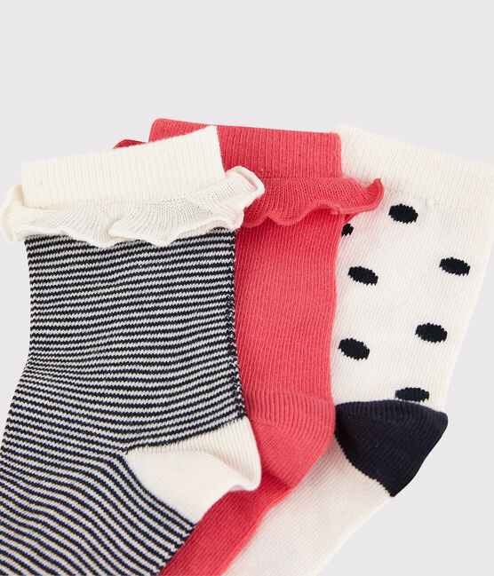 Lot de 3 paires de chaussettes enfant fille variante 1