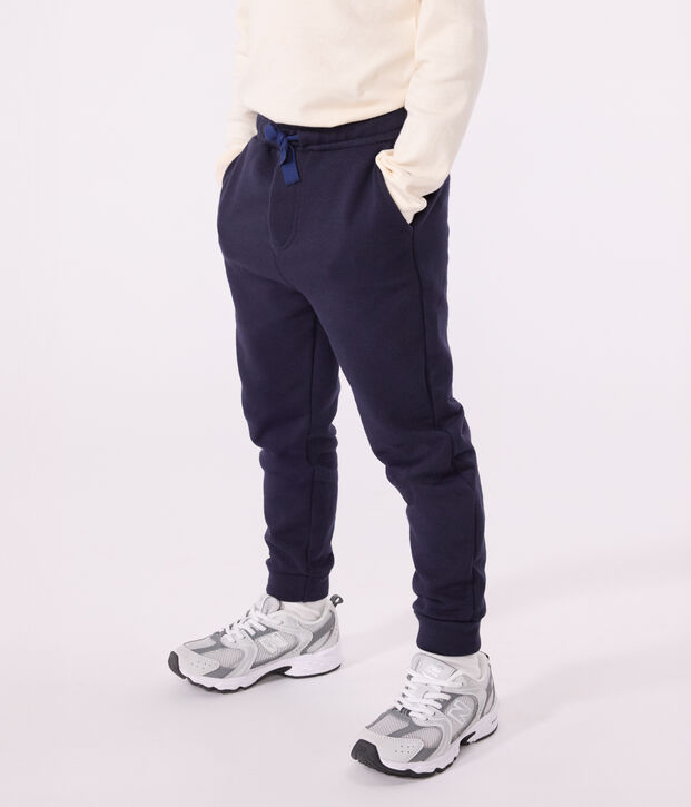 Pantalon de jogging enfant gar&ccedil;on bleu marine