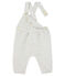 Salopette longue bébé fille en tubique matelassé gris BELUGA CHINE