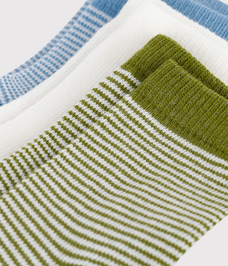 3 paires de chaussettes b&eacute;b&eacute; en coton milleraie variante 1