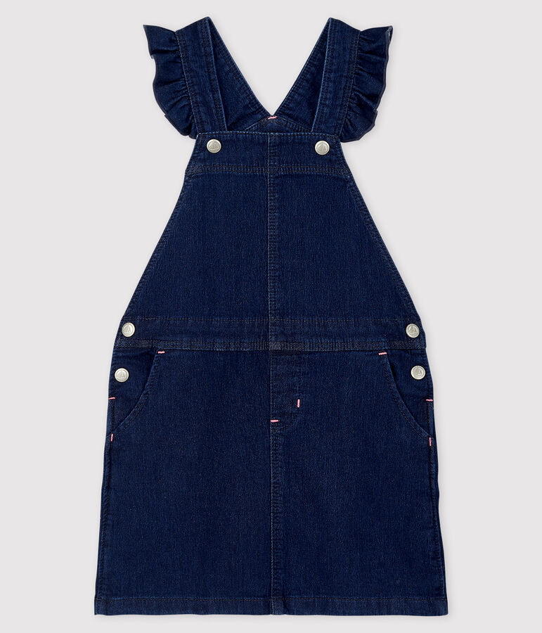 Robe salopette enfant fille bleu