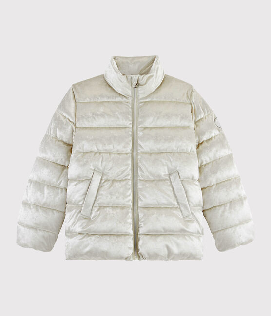 Doudoune en velours enfant Fille gris ARGENT