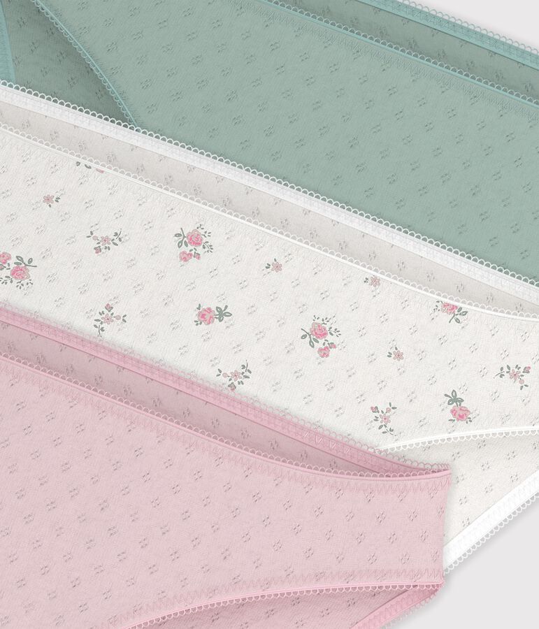 Lot de culottes femme en coton ajour&eacute; variante 1