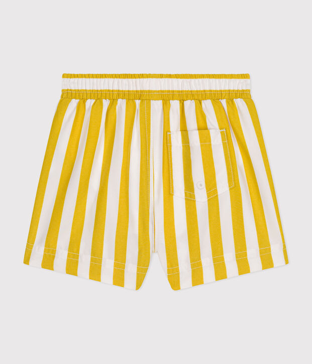 Short de bain b&eacute;b&eacute; blanc/jaune