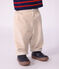 Pantalon b&eacute;b&eacute; en velours uni &eacute;cru