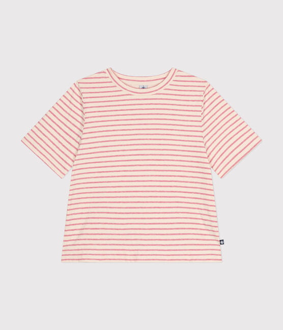 Tee-shirt le Boxy en tubique femme rose AVALANCHE/ ROSELINE
