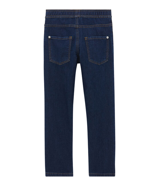 Pantalon garçon en denim bleu BLEU DENIM