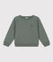 Sweatshirt en tubique matelassé enfant garçon vert THUYA
