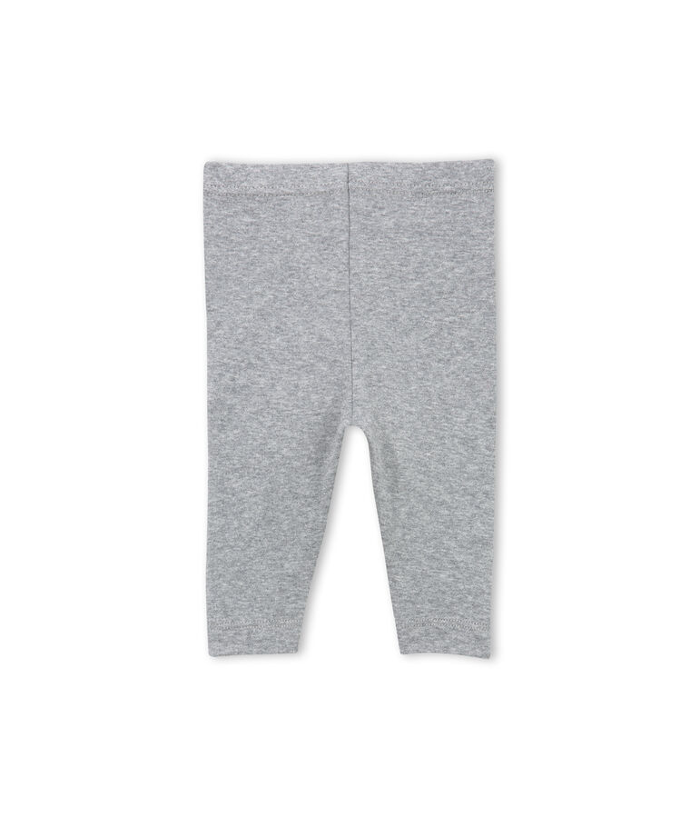 Legging b&eacute;b&eacute; fille uni gris SUBWAY CHINE