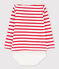 Body marinière bébé fille/garçon blanc MARSHMALLOW/bleu SURF
