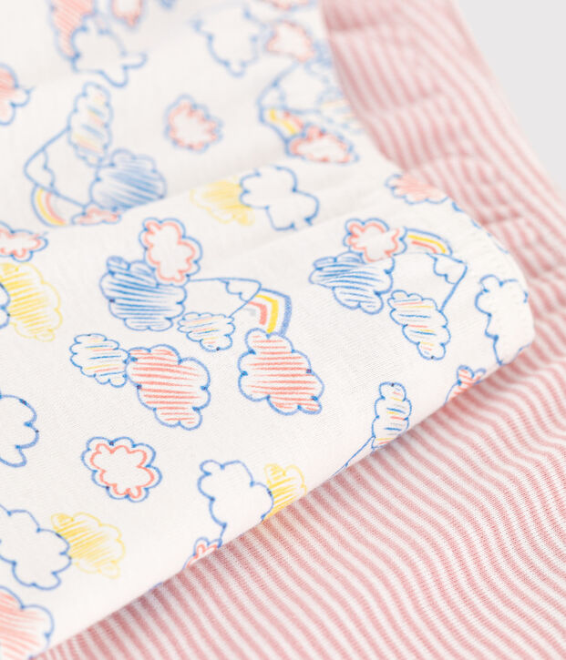 Lot de 2 shorties arc-en-ciel en coton enfant multicouleur