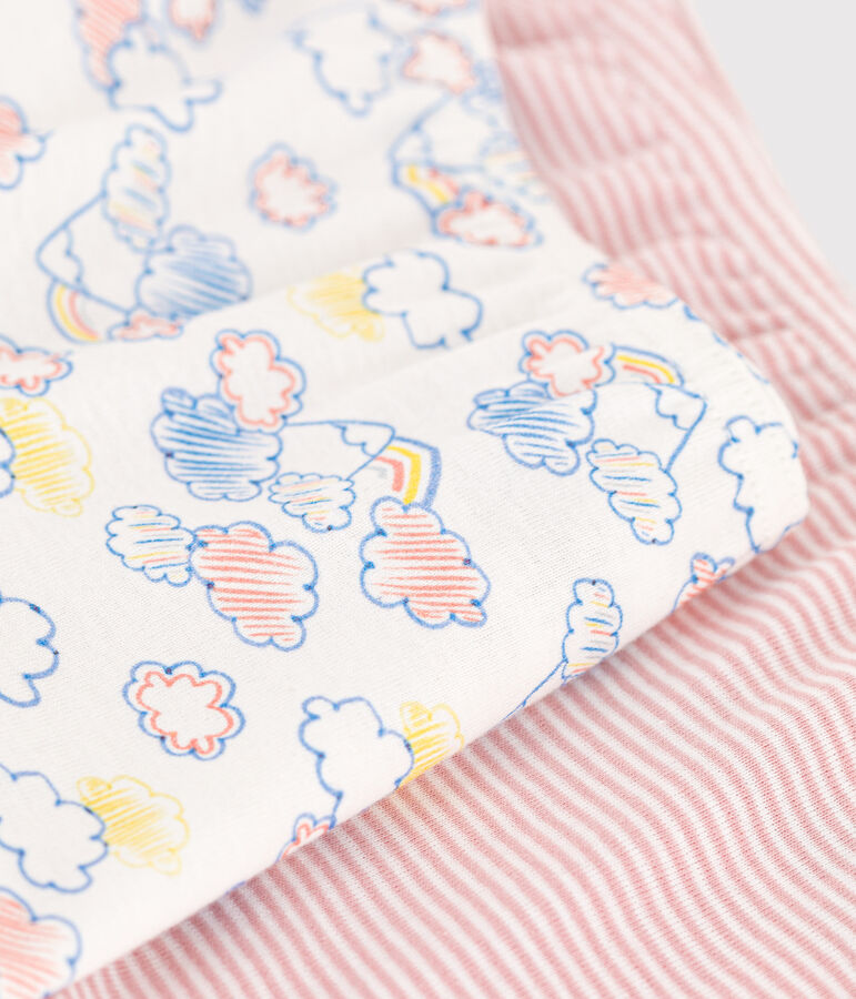 Lot de 2 shorties arc-en-ciel en coton enfant variante 1