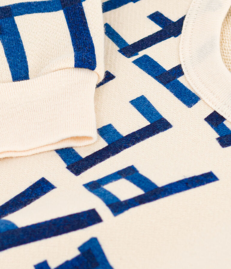 Sweatshirt en molleton imprim&eacute; b&eacute;b&eacute; &eacute;cru/multicouleur