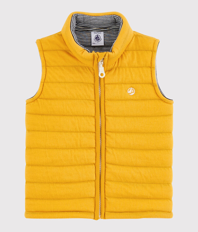 Blouson sans manches b&eacute;b&eacute; gar&ccedil;on jaune