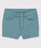 Short en denim enfant fille vert BRUT