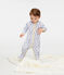 Dors bien bébé garçon en côte gris POUSSIERE/blanc MULTICO