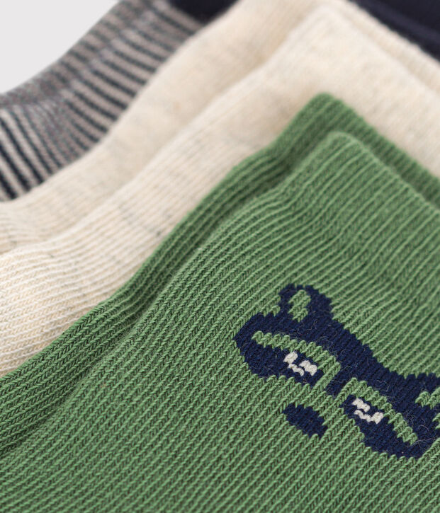 3 paires de chaussettes en coton raton b&eacute;b&eacute; multicouleur