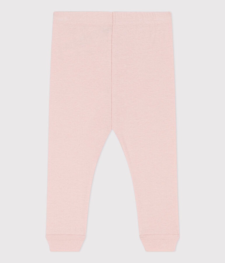 Legging en coton b&eacute;b&eacute; rose SALINE