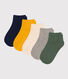 5 paires de chaussettes en coton unies enfant