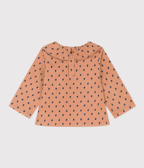 Blouse manches longues en velours bébé SIENNA/ MULTICO