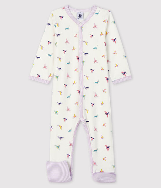 Dors Bien A Pieds Amovibles Bebe Fille En Cote Marshmallow Multico Petit Bateau
