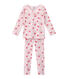 Pyjama fille imprimé fleurs