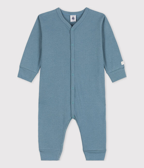 Dors-bien sans pieds bébé en coton lyocel bleu ROVER