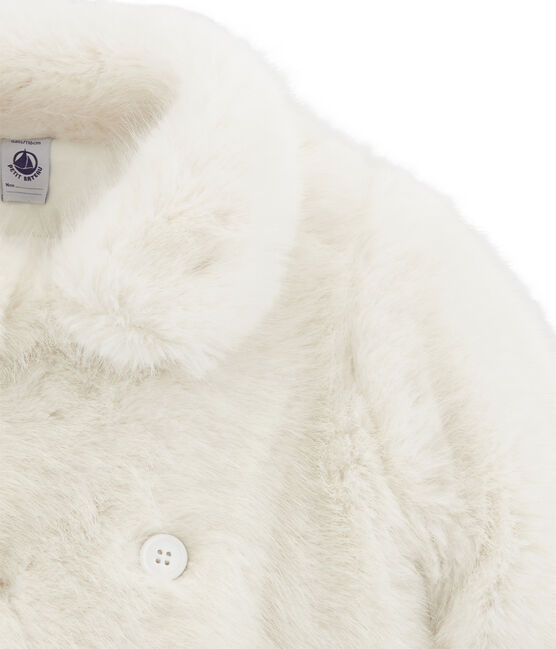 Manteau en fausse fourrure blanc MARSHMALLOW