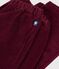 Pantalon b&eacute;b&eacute; en velours uni bordeaux