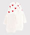 Lot de 3 bodies crois&eacute;s c&oelig;ur rouge manches longues b&eacute;b&eacute; multicouleur