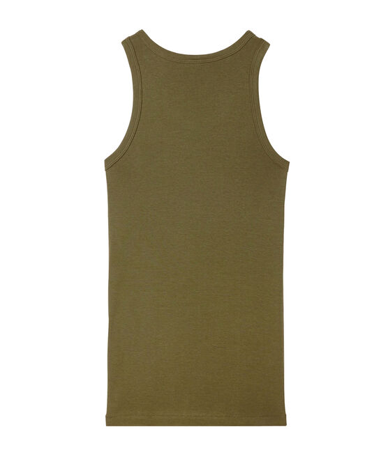 Débardeur femme en côte originale vert LITOP