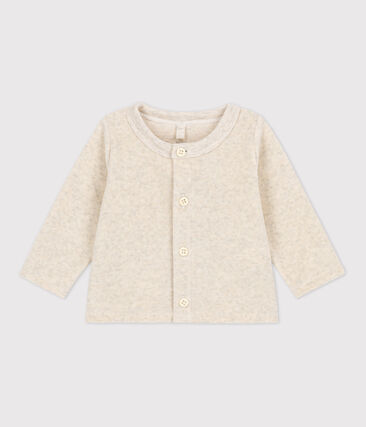 PETIT BATEAU - Cardigan en velours bébé en coton