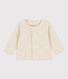 Cardigan en velours bébé en coton