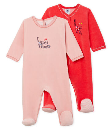 PETIT BATEAU - Duo de dors bien bébé en velours