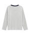 Tee-shirtsérigraphié manches longues enfant garçon gris BELUGA CHINE