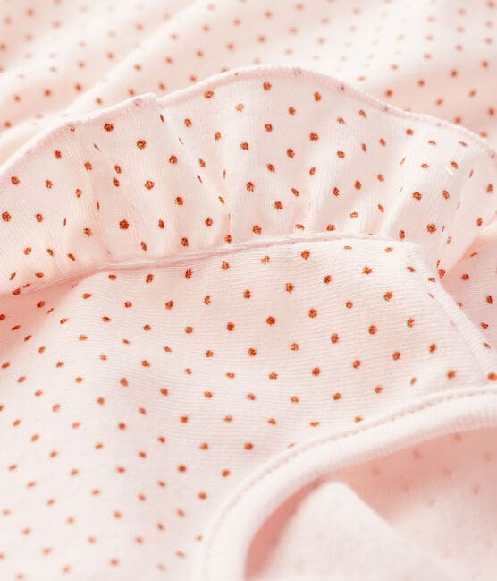 Robe sans manches bébé fille en maille rose FLEUR/rose COPPER