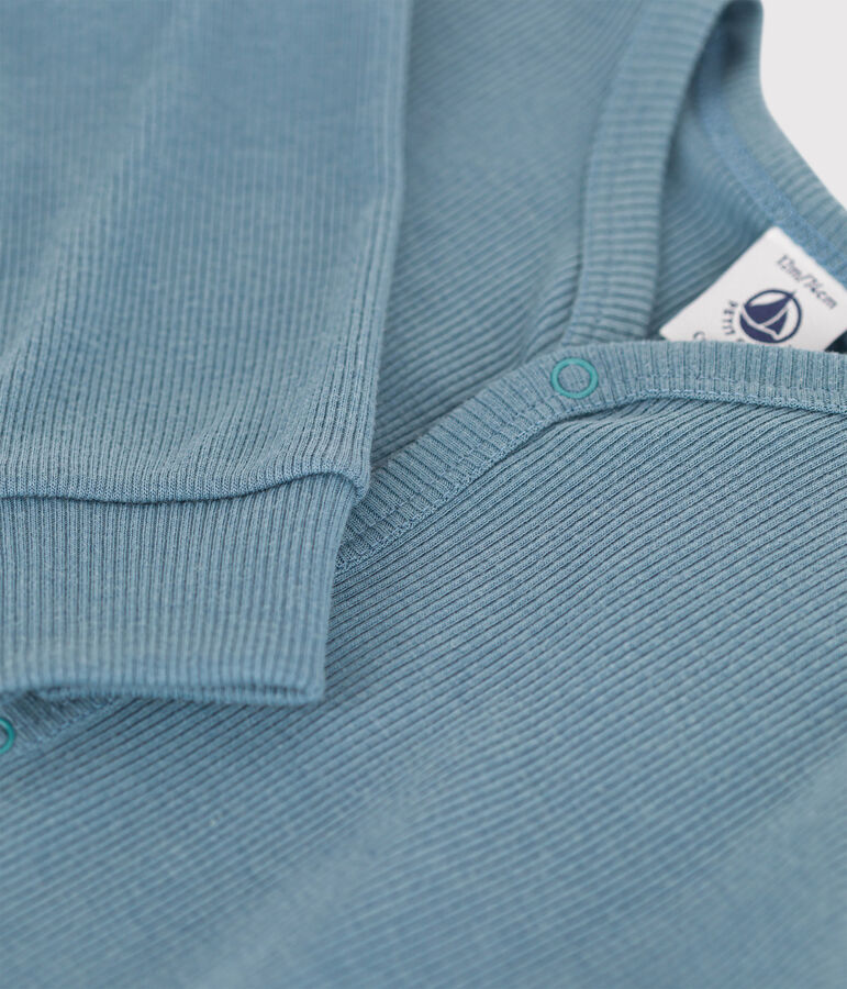 Dors-bien sans pieds b&eacute;b&eacute; en coton lyocel bleu ROVER