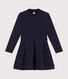 Robe manches longues bi-matière enfant fille