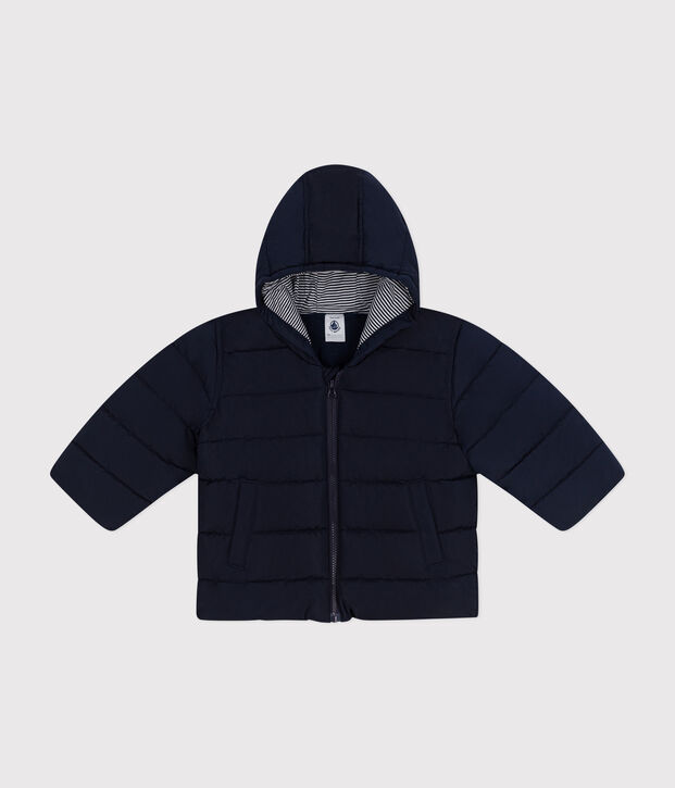 Doudoune doubl&eacute;e polaire b&eacute;b&eacute; bleu marine