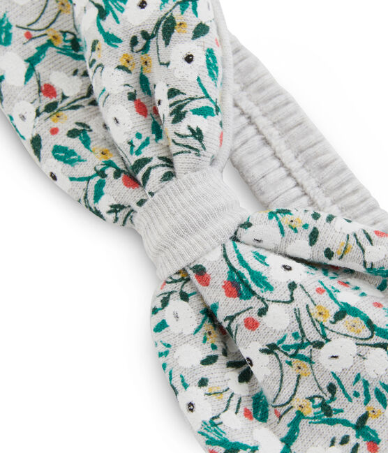 Bandeau bébé fille gris BELUGA/blanc MULTICO