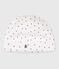 Bonnet naissance en coton imprimé cœurs blanc MARSHMALLOW/rouge TERKUIT