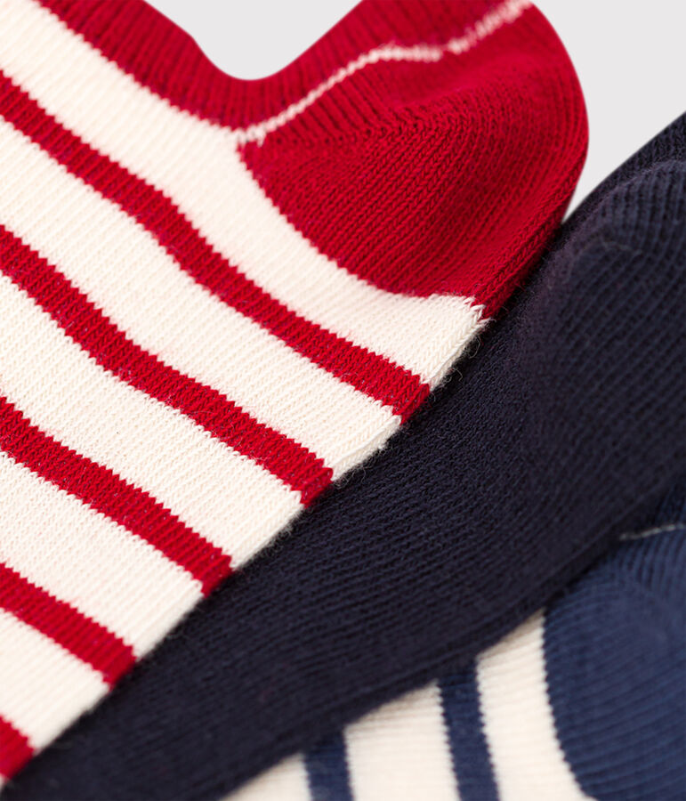 Lot de 3 paires de chaussettes enfant gar&ccedil;on-fille multicouleur