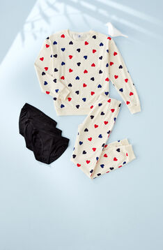 Petit Bateau Iconique - Tee-shirt Côtelé Manches Longues Femme Col Rond