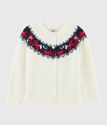 Cardigan laine et coton enfant fille