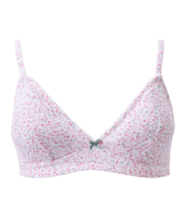 Soutien-gorge fille padd&eacute; blanc/multicouleur