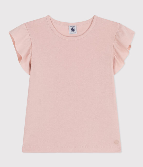 Tee-shirt en coton enfant fille rose SALINE