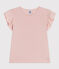 Tee-shirt en coton enfant fille rose SALINE