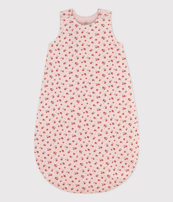 GIGOTEUSE FLEUR BÉBÉ EN VELOURS TOG 2 rose SALINE/blanc MULTICO