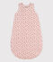 GIGOTEUSE FLEUR BÉBÉ EN VELOURS TOG 2 rose SALINE/blanc MULTICO